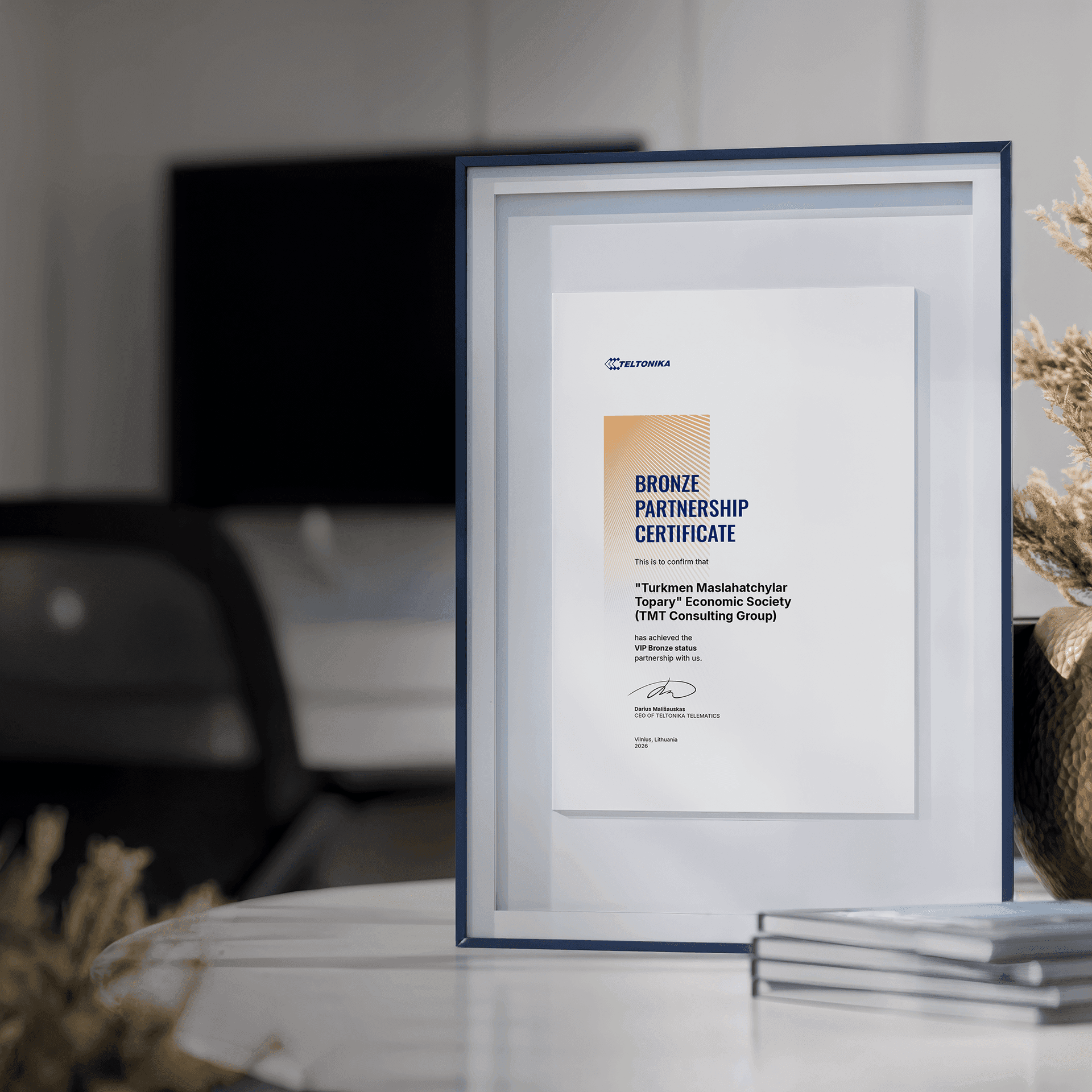 TMT Consulting Group Teltonika kompaniýasynyň BRONZE derejesindäki hyzmatdaşy boldy