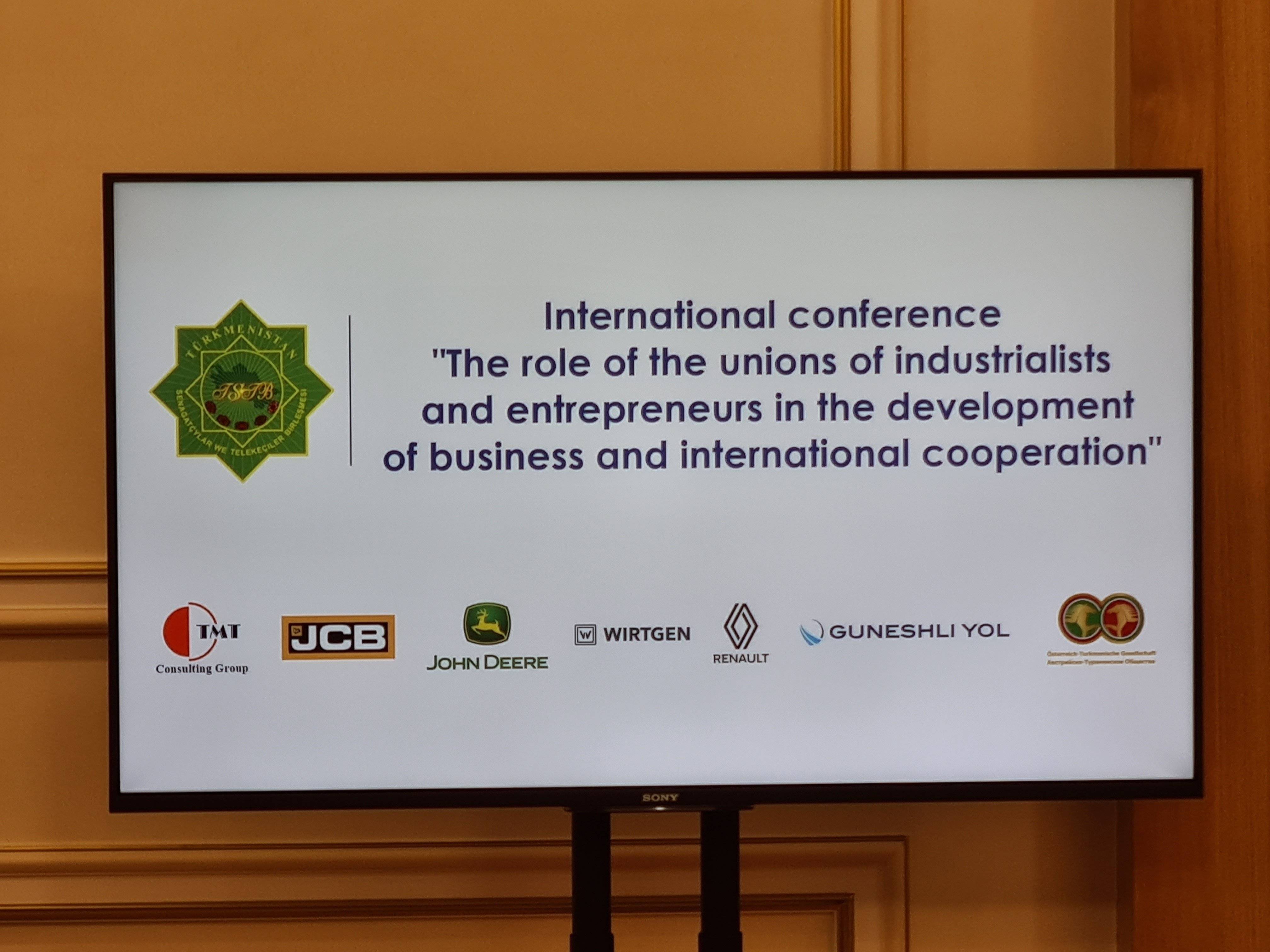 The role of the Unions of Industrialists and Entrepreneurs in the development of business and international cooperation